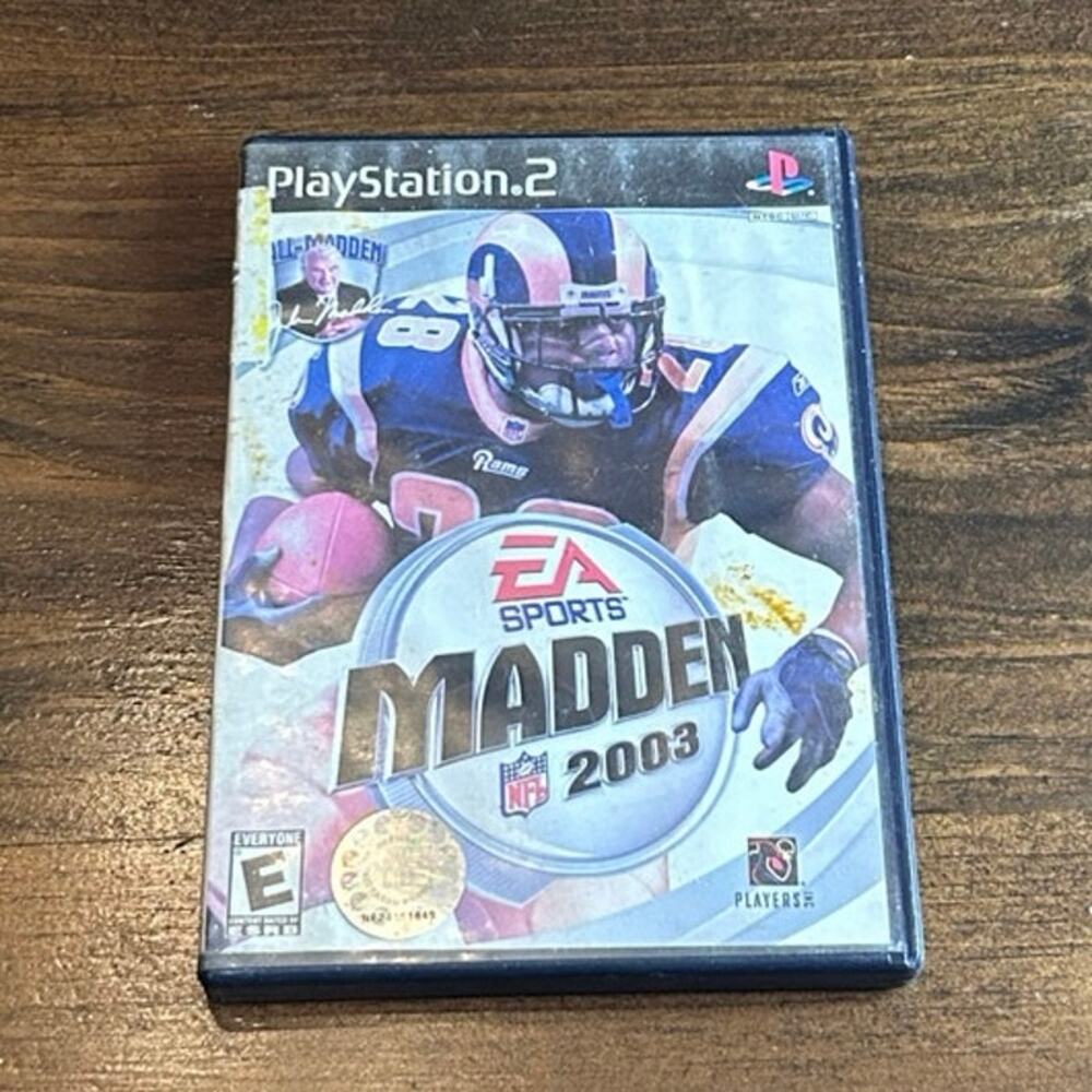 PS2 Madden NFL 2003 EA Sports Video Game Sony Playstation Fun Football Vintage